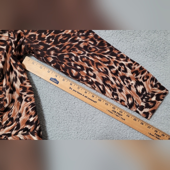 Carole Little Woman Animal Print Jacket Size X - Picture 6 of 8